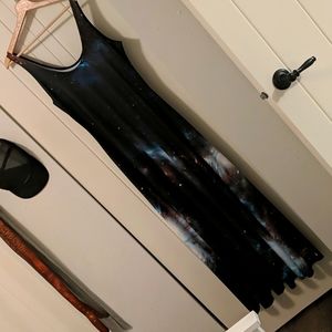 BlackMilk Galaxy Black Maxi dress